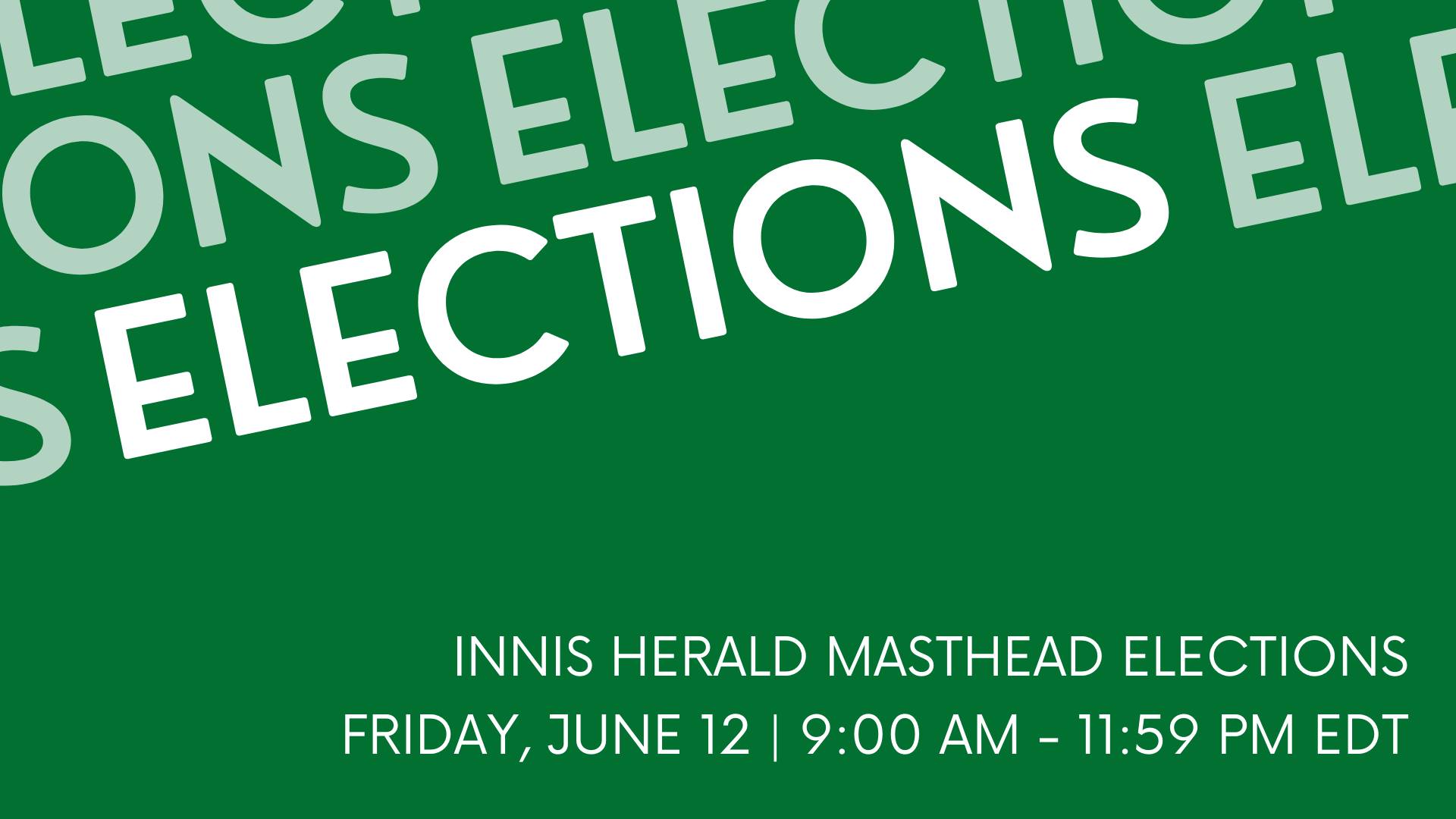 Innis Herald Masthead Elections