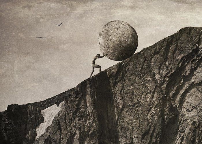 Is Sisyphus Really Happy?